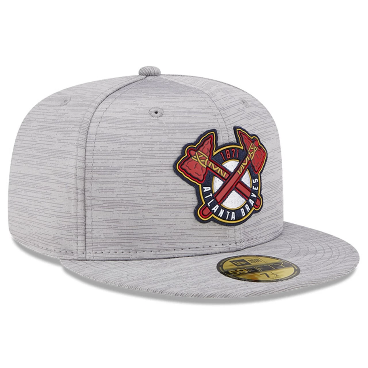 Men's Atlanta Braves New Era Gray 2023 Clubhouse 59FIFTY Fitted Hat - Image 3