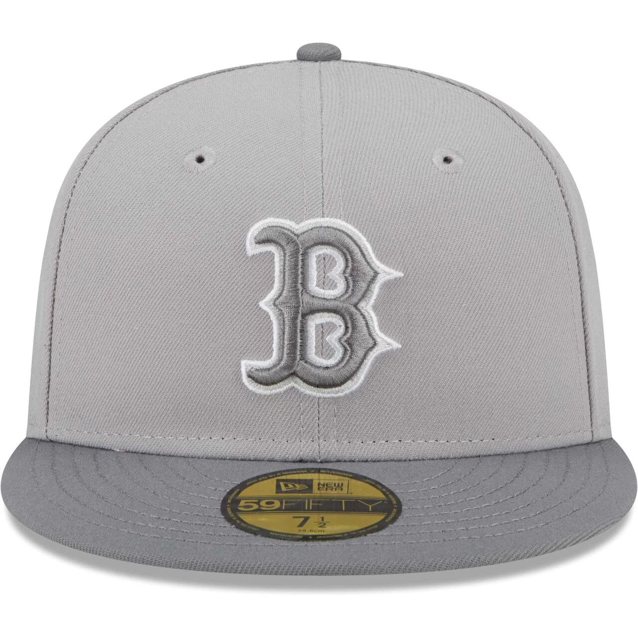 Men's Boston Red Sox New Era Gray Green Undervisor 59FIFTY Fitted Hat - Image 2
