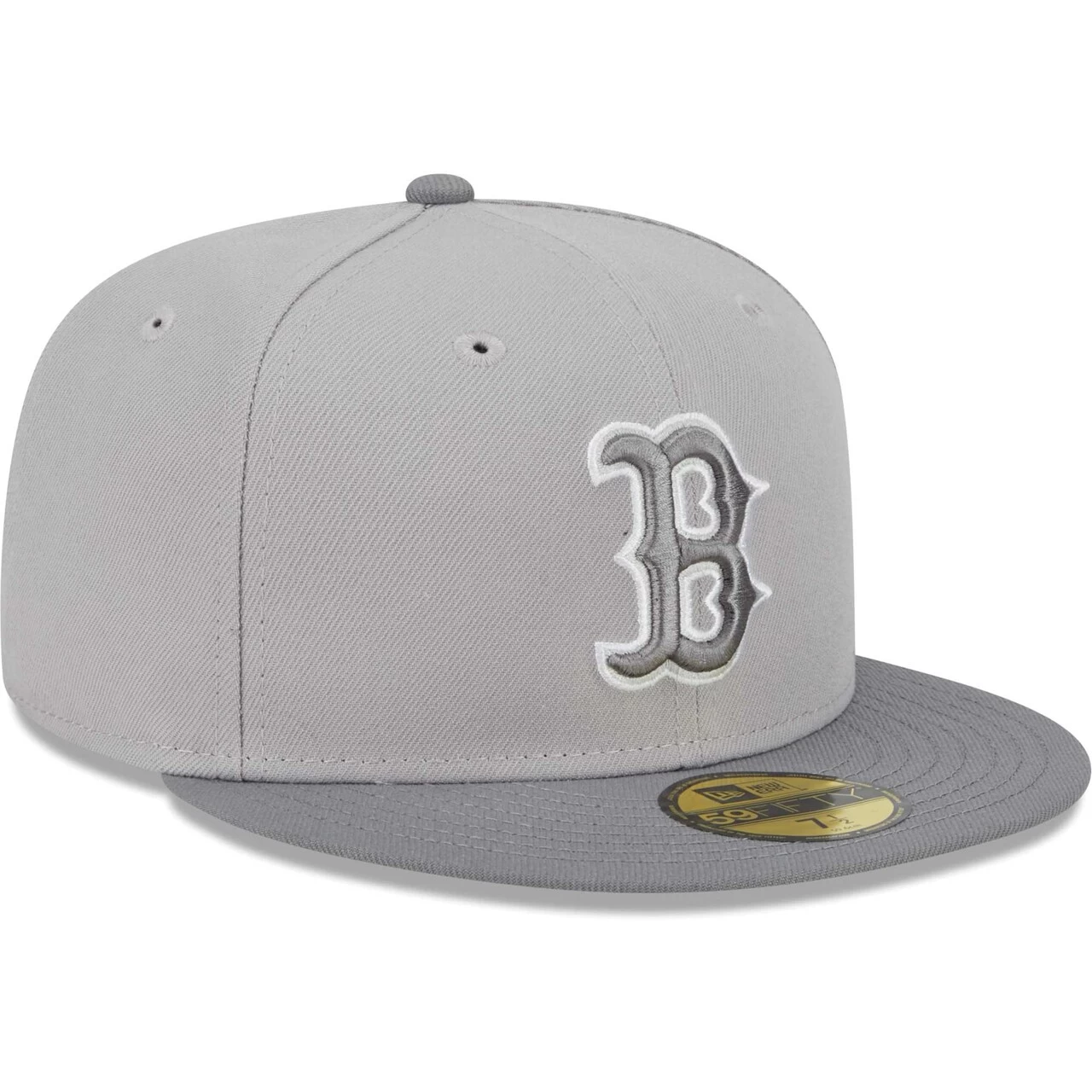 Men's Boston Red Sox New Era Gray Green Undervisor 59FIFTY Fitted Hat - Image 3