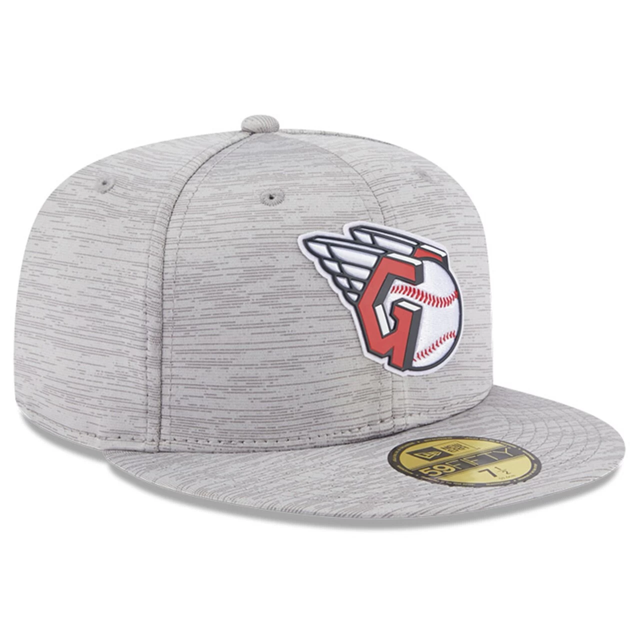 Men's Cleveland Guardians New Era Gray 2023 Clubhouse 59FIFTY Fitted Hat - Image 3