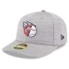 Men's Cleveland Guardians New Era Gray 2023 Clubhouse Low Profile 59FIFTY Fitted Hat