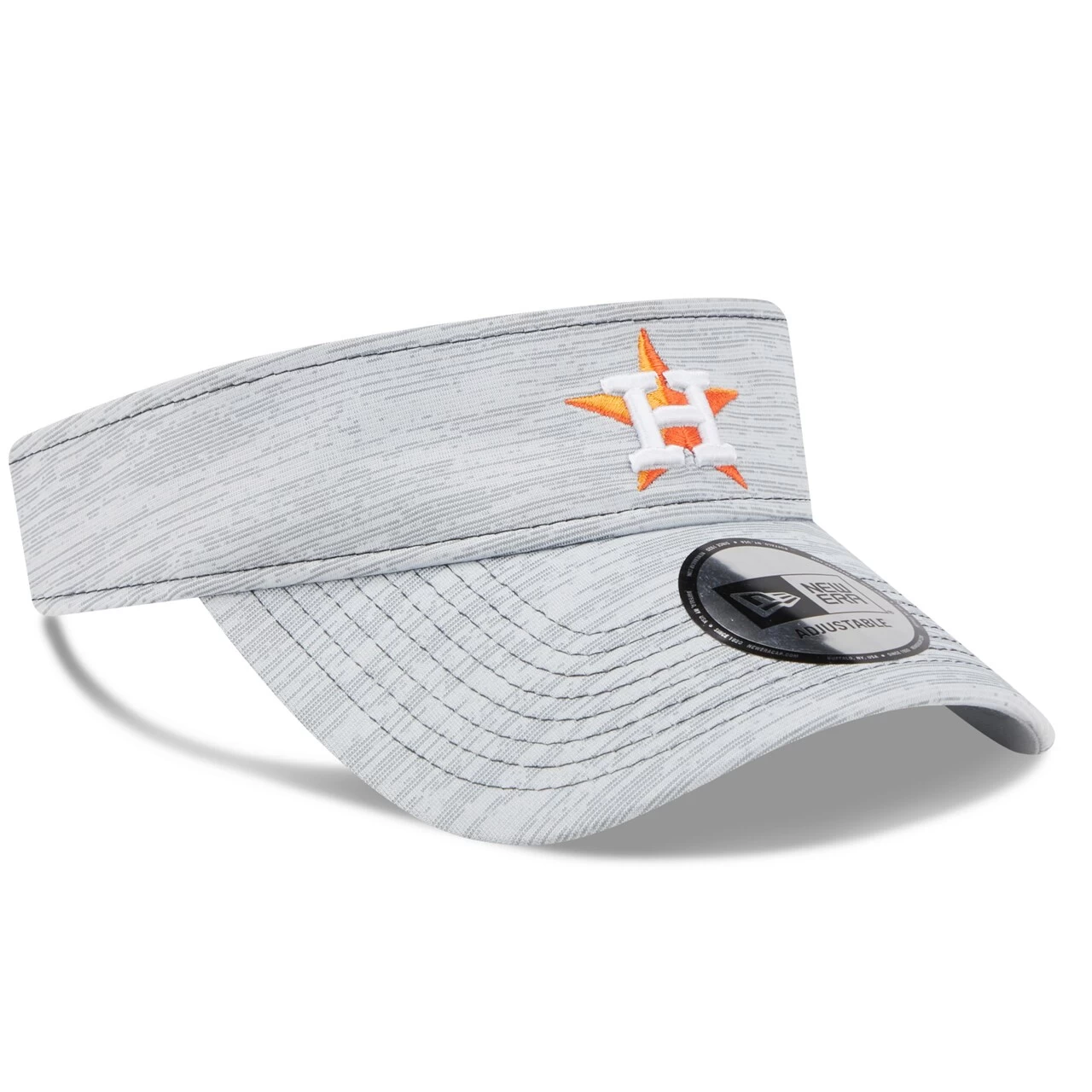 Men's Houston Astros New Era Gray Adjustable Visor - Image 3