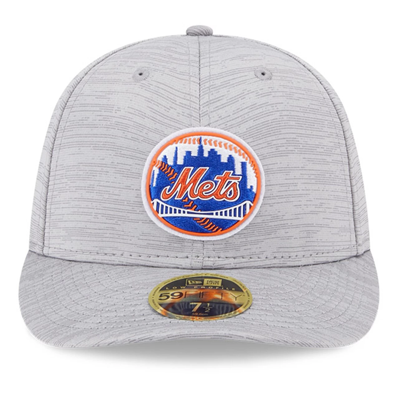 Men's New York Mets New Era Gray 2023 Clubhouse Low Profile 59FIFTY Fitted Hat - Image 2