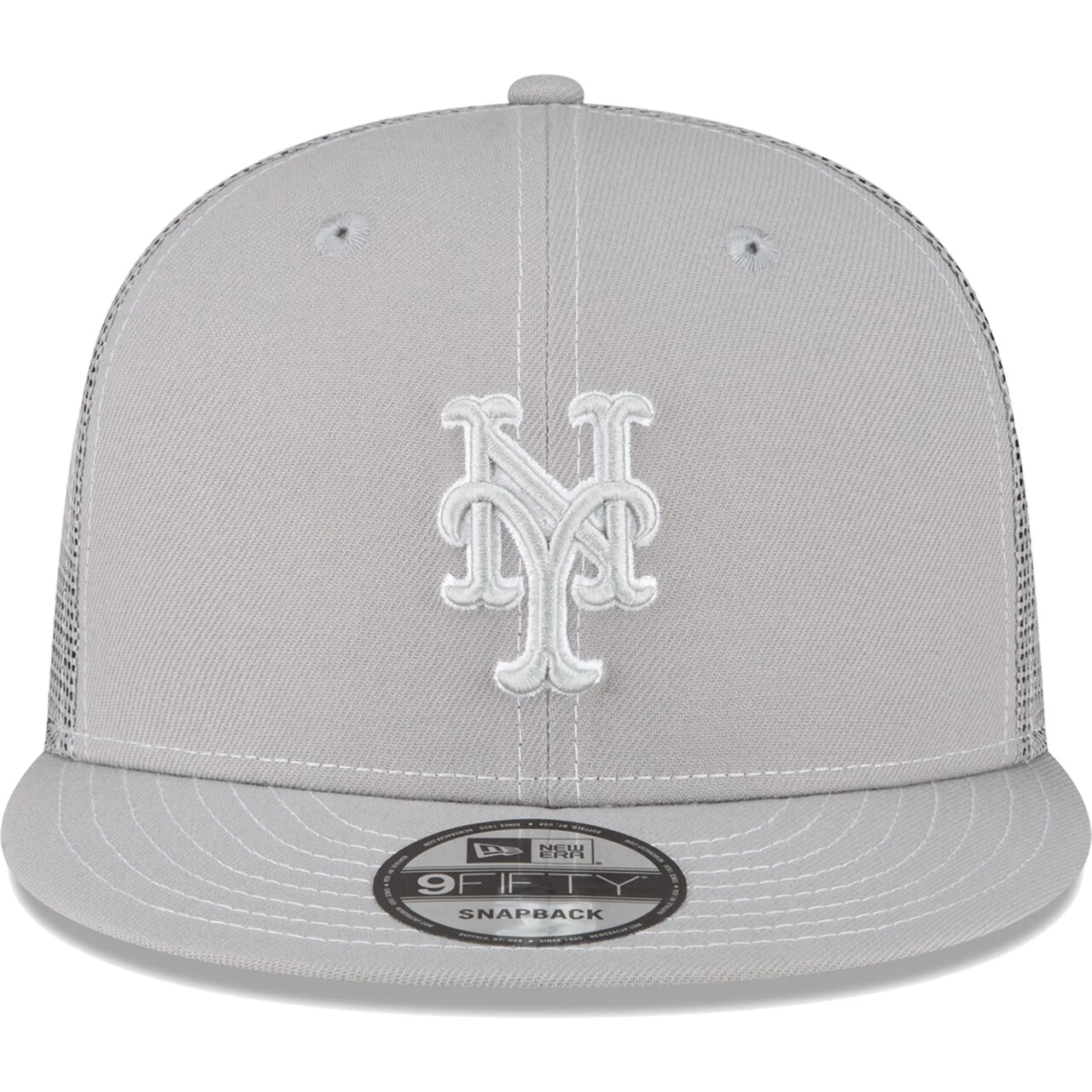 Men's New York Mets New Era Gray 2023 On-Field Batting Practice 9FIFTY Snapback Hat - Image 2