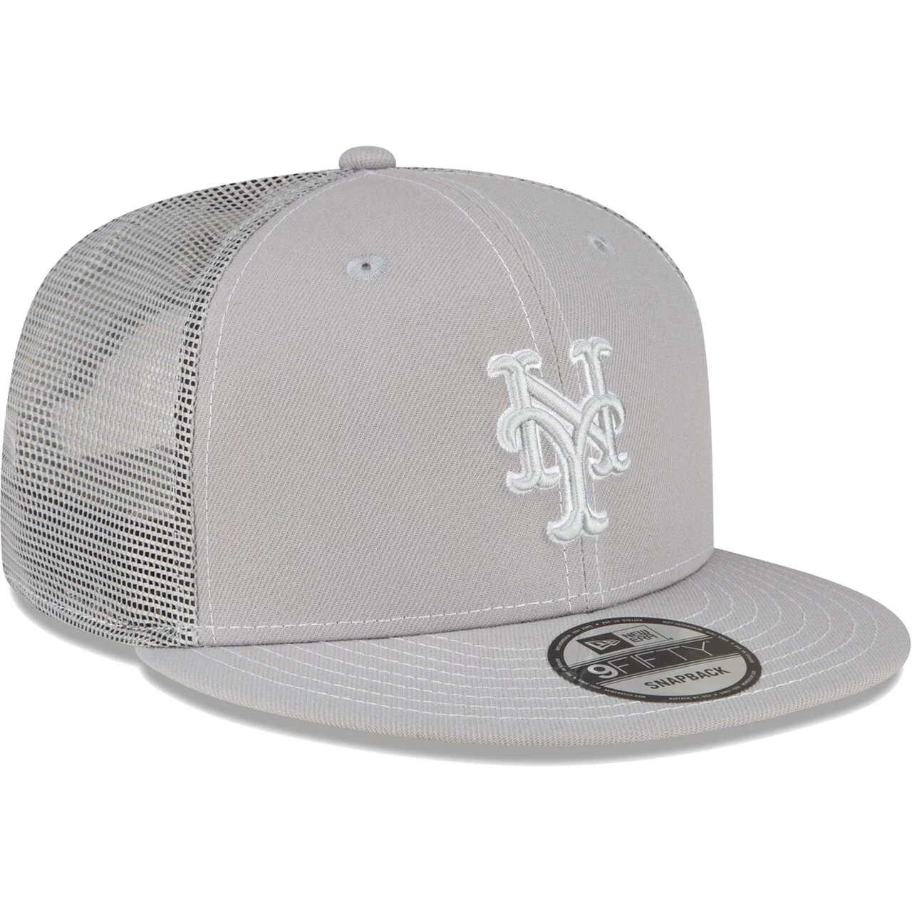 Men's New York Mets New Era Gray 2023 On-Field Batting Practice 9FIFTY Snapback Hat - Image 3