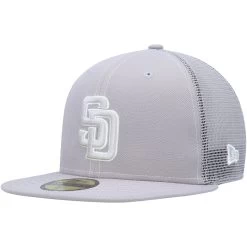 Men's San Diego Padres New Era Gray 2023 On-Field Batting Practice 59FIFTY Fitted Hat