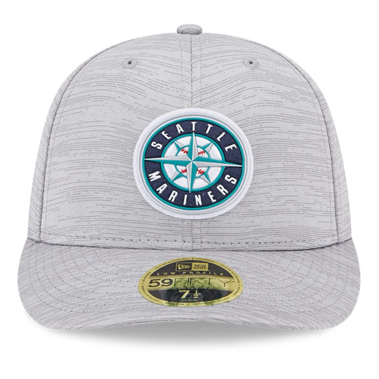 Men's Seattle Mariners New Era Gray 2023 Clubhouse Low Profile 59FIFTY Fitted Hat - Image 2