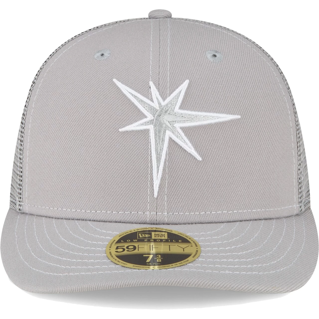 Men's Tampa Bay Rays New Era Gray 2023 On-Field Batting Practice Low Profile 59FIFTY Fitted Hat - Image 2