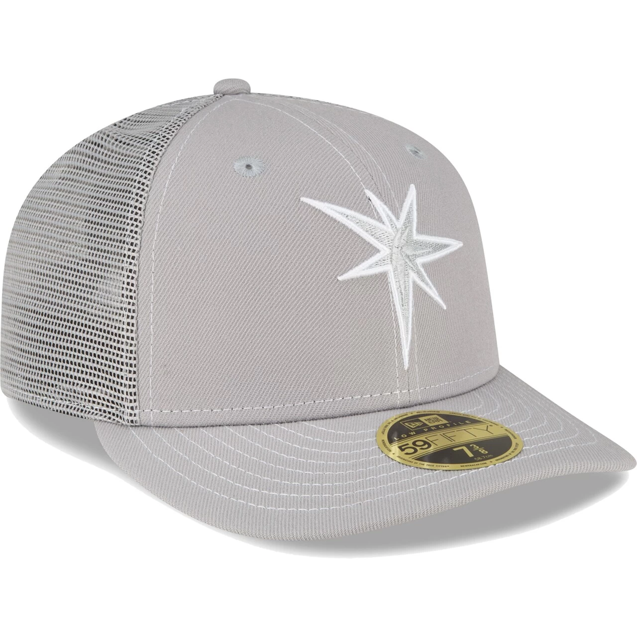Men's Tampa Bay Rays New Era Gray 2023 On-Field Batting Practice Low Profile 59FIFTY Fitted Hat - Image 3