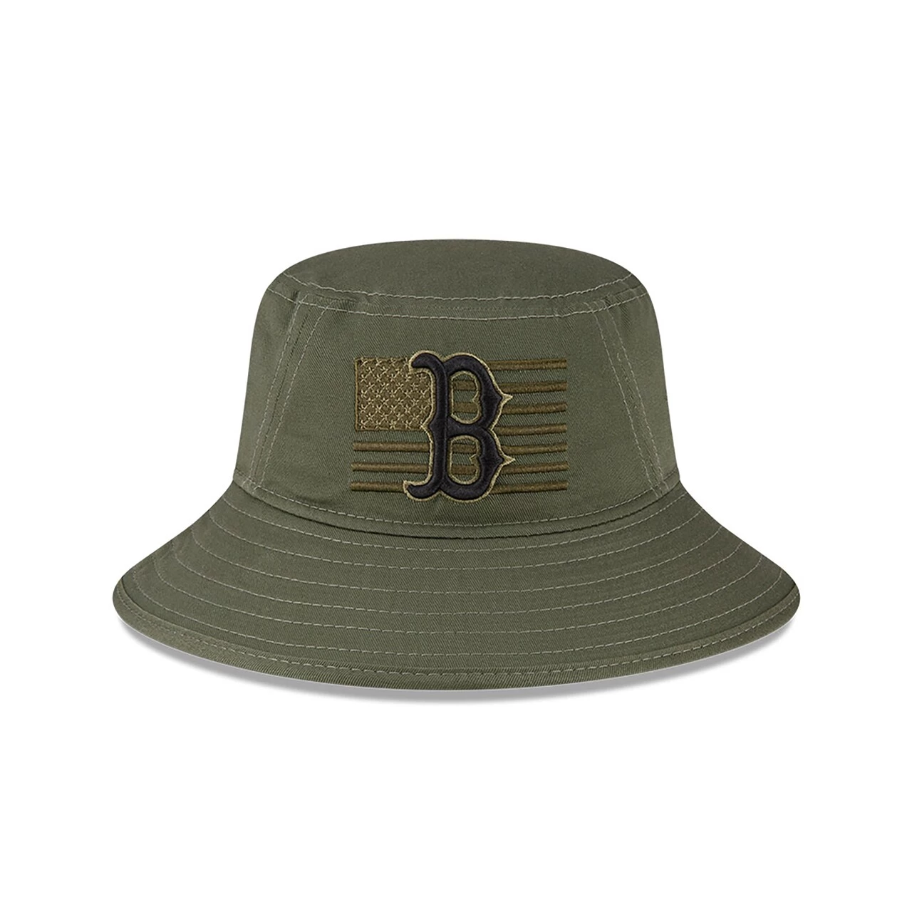 Men's Boston Red Sox New Era Green 2023 Armed Forces Day Bucket Hat - Image 2