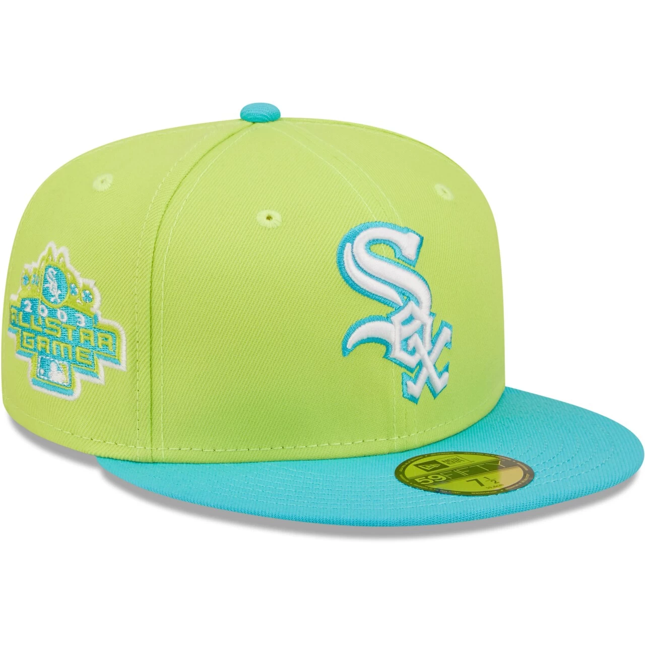 Men's Chicago White Sox New Era Green 2003 MLB All-Star Game Cyber Vice 59FIFTY Fitted Hat