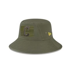 Men's Cleveland Guardians New Era Green 2023 Armed Forces Day Bucket Hat