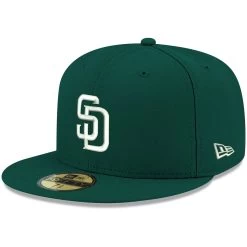 Men's San Diego Padres New Era Green White Logo 59FIFTY Fitted Hat