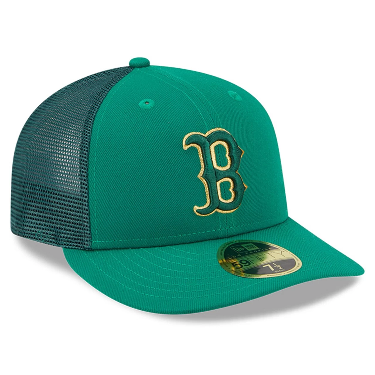 Men's Boston Red Sox New Era Kelly Green 2023 St. Patrick's Day Low Profile 59FIFTY Fitted Hat - Image 3