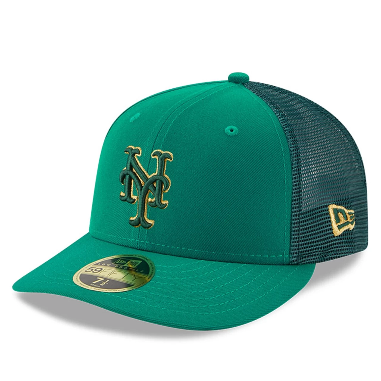 Men's New York Mets New Era Kelly Green 2023 St. Patrick's Day Low Profile 59FIFTY Fitted Hat