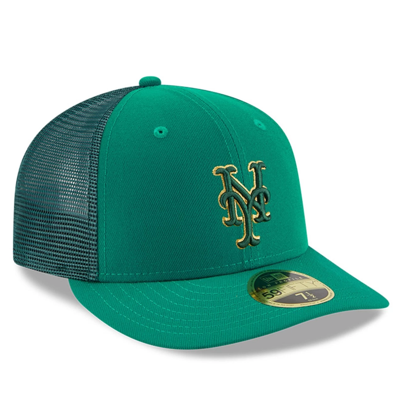Men's New York Mets New Era Kelly Green 2023 St. Patrick's Day Low Profile 59FIFTY Fitted Hat - Image 3