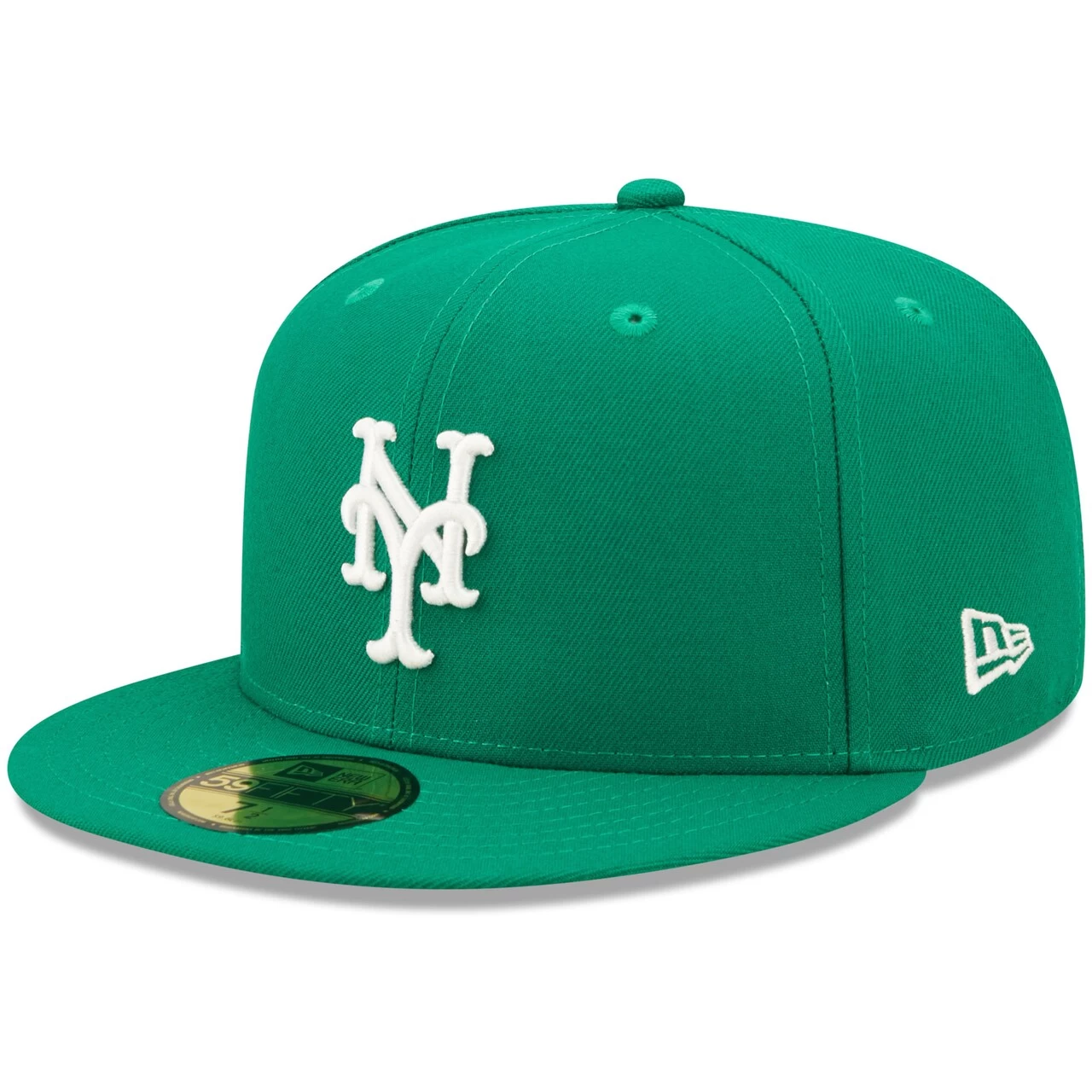 Men's New York Mets New Era Kelly Green White Logo 59FIFTY Fitted Hat