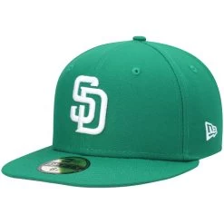 Men's San Diego Padres New Era Kelly Green White Logo 59FIFTY Fitted Hat