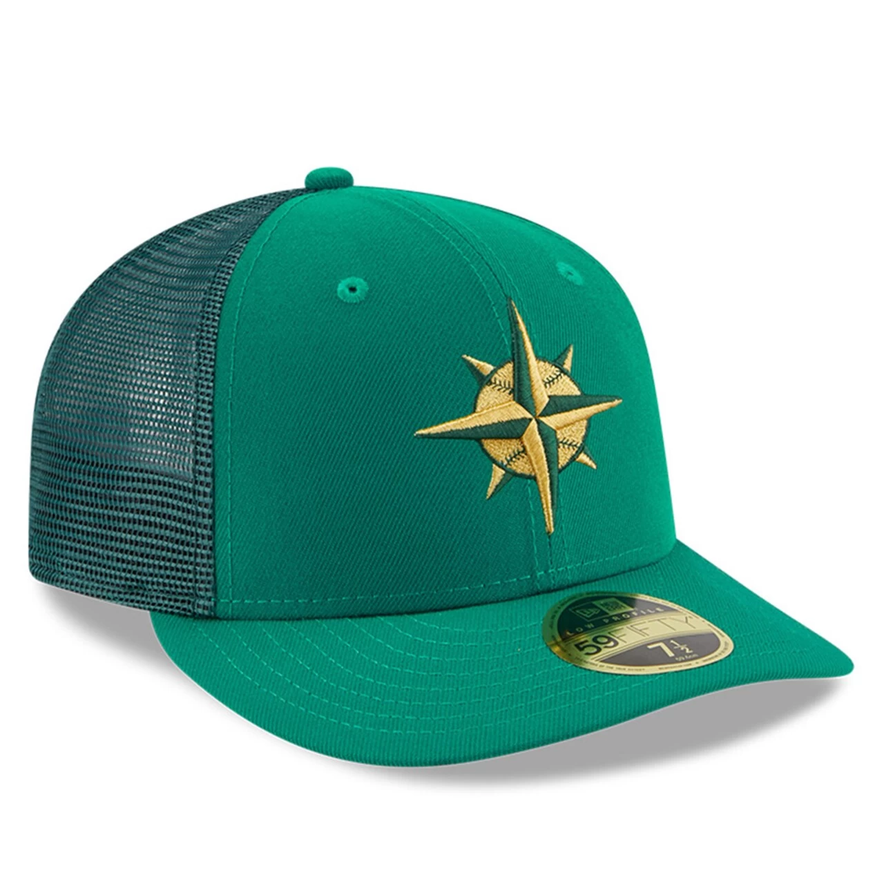 Men's Seattle Mariners New Era Kelly Green 2023 St. Patrick's Day Low Profile 59FIFTY Fitted Hat - Image 3