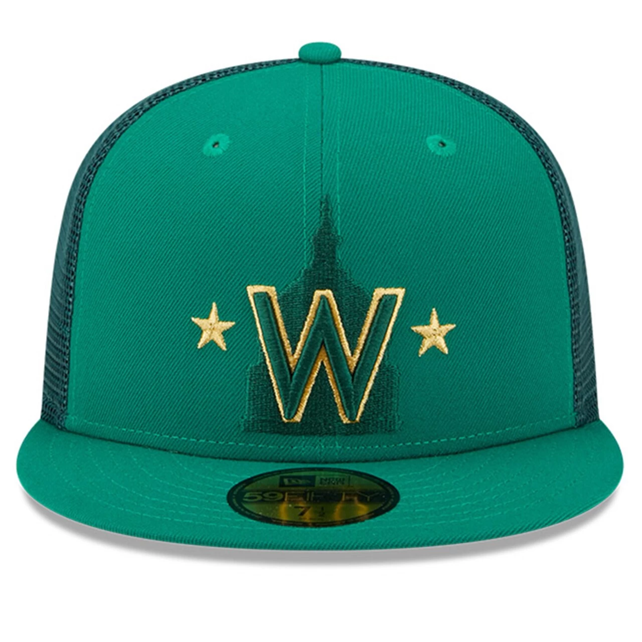 Men's Washington Nationals New Era Kelly Green 2023 St. Patrick's Day 59FIFTY Fitted Hat - Image 2
