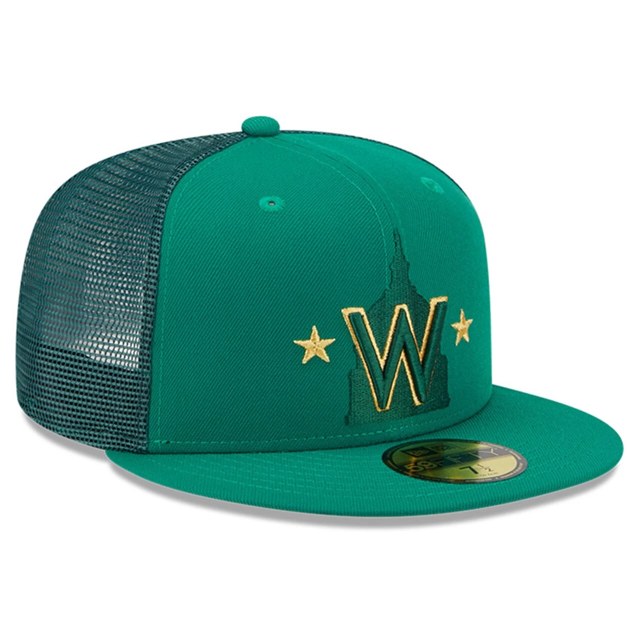Men's Washington Nationals New Era Kelly Green 2023 St. Patrick's Day 59FIFTY Fitted Hat - Image 3