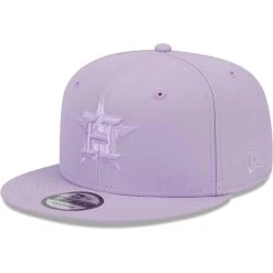 Men's Houston Astros New Era Lavender Spring Color Basic 9FIFTY Snapback Hat