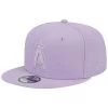 Men's Los Angeles Angels New Era Lavender Spring Color Basic 9FIFTY Snapback Hat