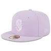 Men's Seattle Mariners New Era Lavender 2023 Spring Color Basic 59FIFTY Fitted Hat