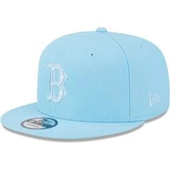 Men's Boston Red Sox New Era Light Blue Spring Color Basic 9FIFTY Snapback Hat