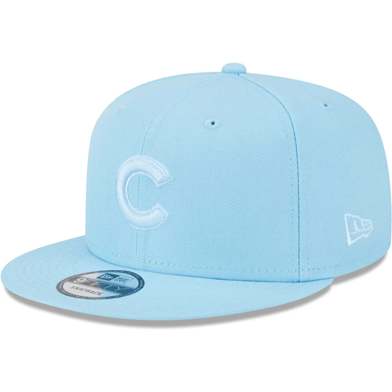 Men's Chicago Cubs New Era Light Blue Spring Color Basic 9FIFTY Snapback Hat