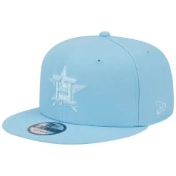 Men's Houston Astros New Era Light Blue Spring Color Basic 9FIFTY Snapback Hat
