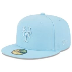 Men's New York Mets New Era Light Blue 2023 Spring Color Basic 59FIFTY Fitted Hat
