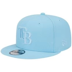 Men's Tampa Bay Rays New Era Light Blue Spring Color Basic 9FIFTY Snapback Hat