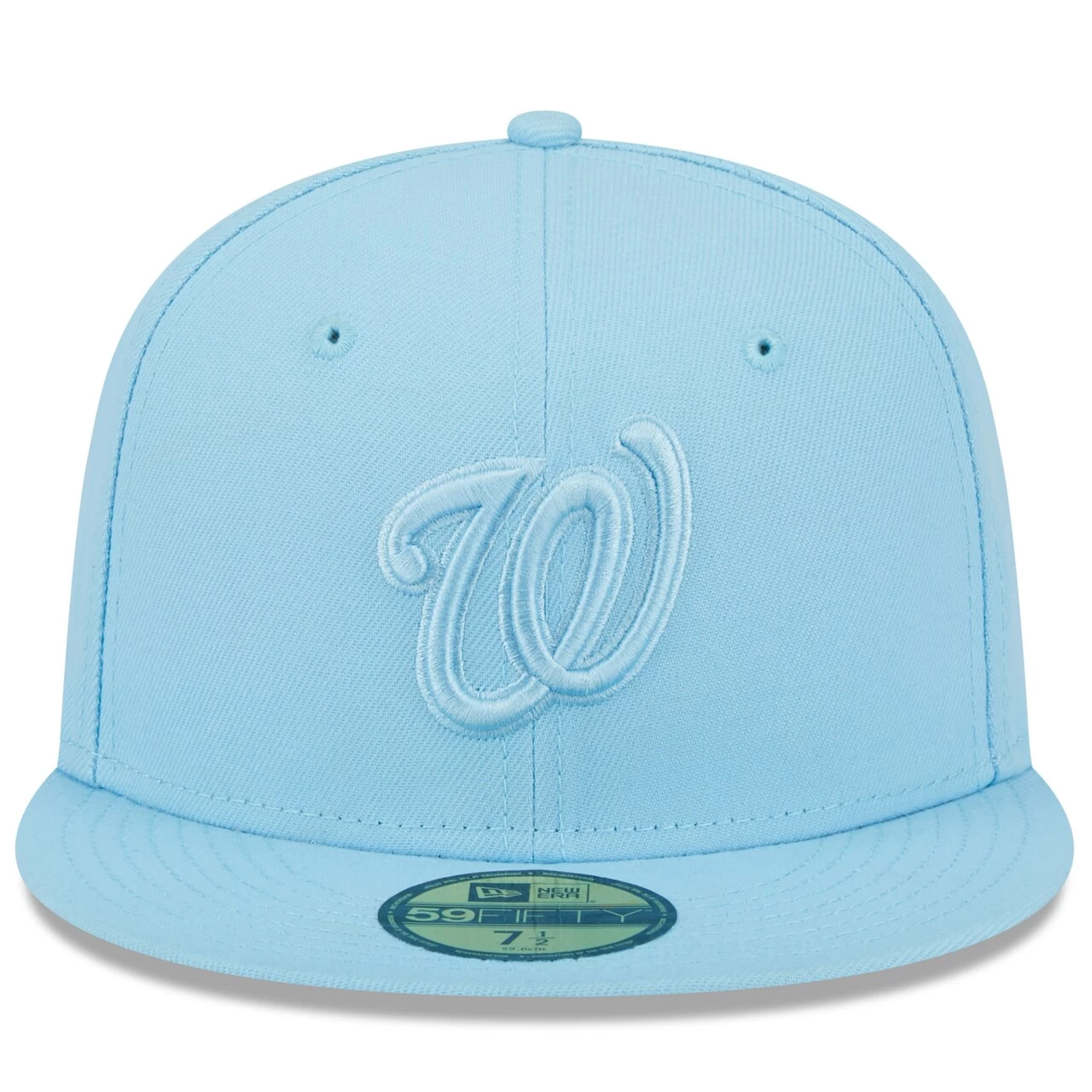 Men's Washington Nationals New Era Light Blue 2023 Spring Color Basic 59FIFTY Fitted Hat - Image 2