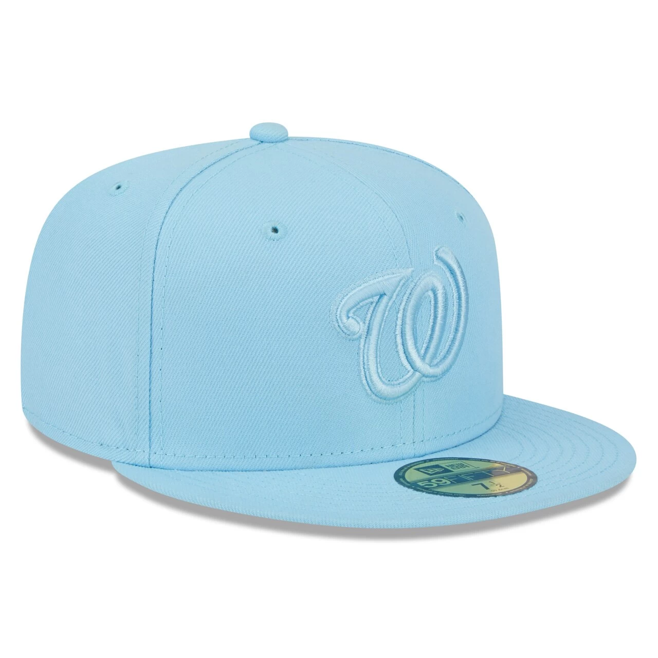 Men's Washington Nationals New Era Light Blue 2023 Spring Color Basic 59FIFTY Fitted Hat - Image 3