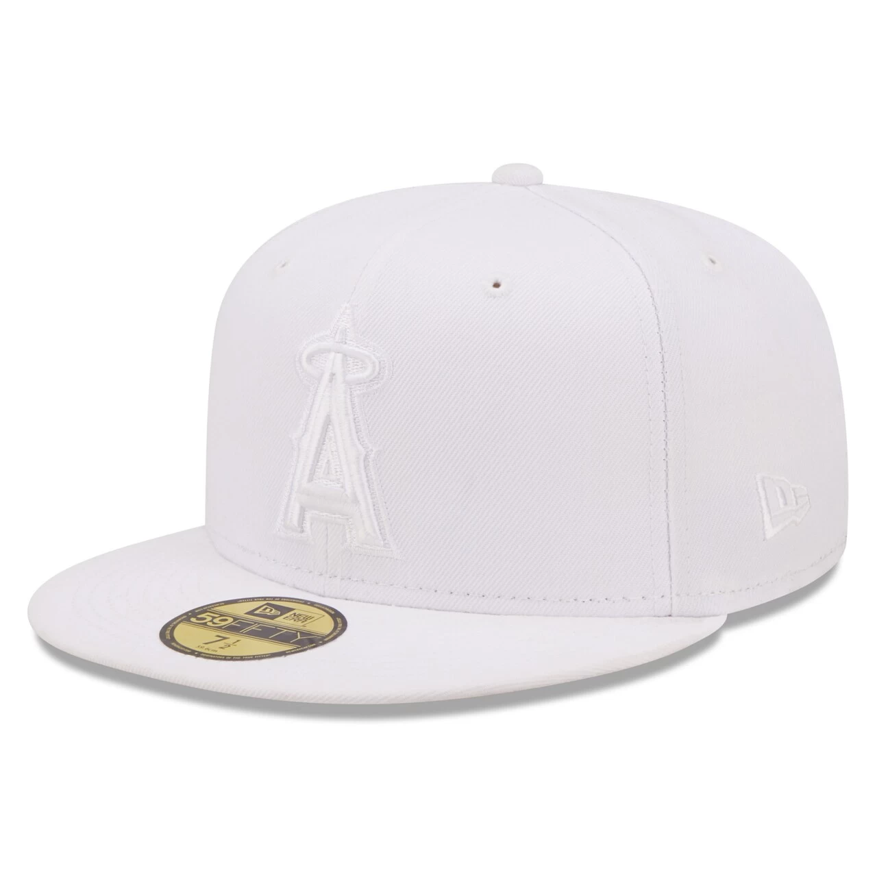 Men's Los Angeles Angels New Era White On White 59FIFTY Fitted Hat