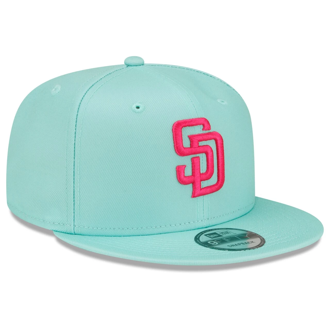 Men's San Diego Padres New Era Mint 2022 City Connect 9FIFTY Snapback Adjustable Hat - Image 3