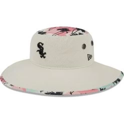 Men's Chicago White Sox New Era Natural Retro Beachin' Bucket Hat