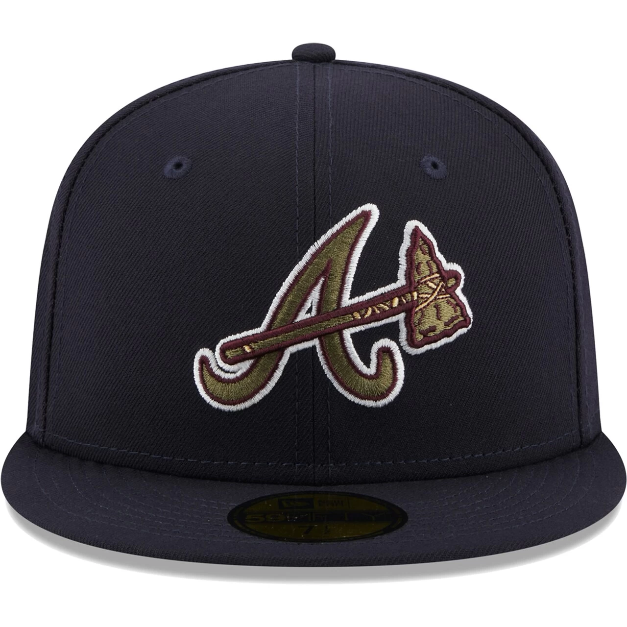 Men's Atlanta Braves New Era Navy 40th Anniversary Spring Training Botanical 59FIFTY Fitted Hat - Image 2