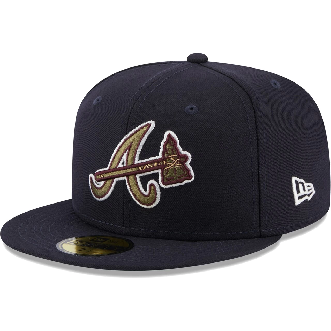 Men's Atlanta Braves New Era Navy 40th Anniversary Spring Training Botanical 59FIFTY Fitted Hat - Image 3