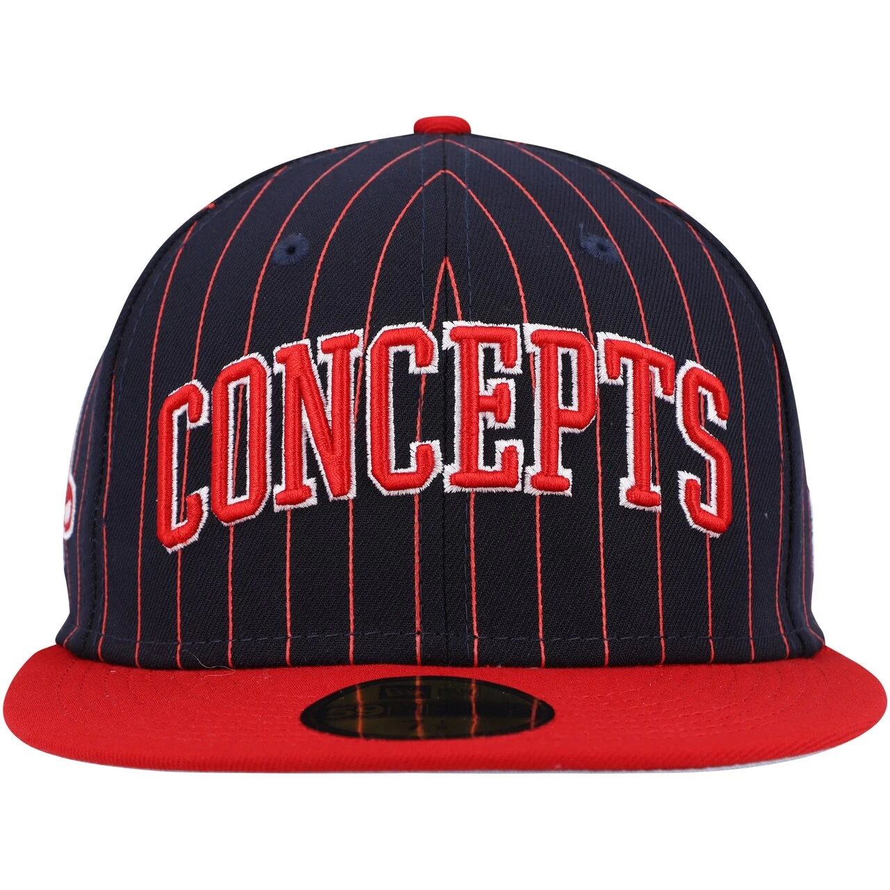 Men's Boston Red Sox New Era Navy Concepts Pinstripe 59FIFTY Fitted Hat - Image 2