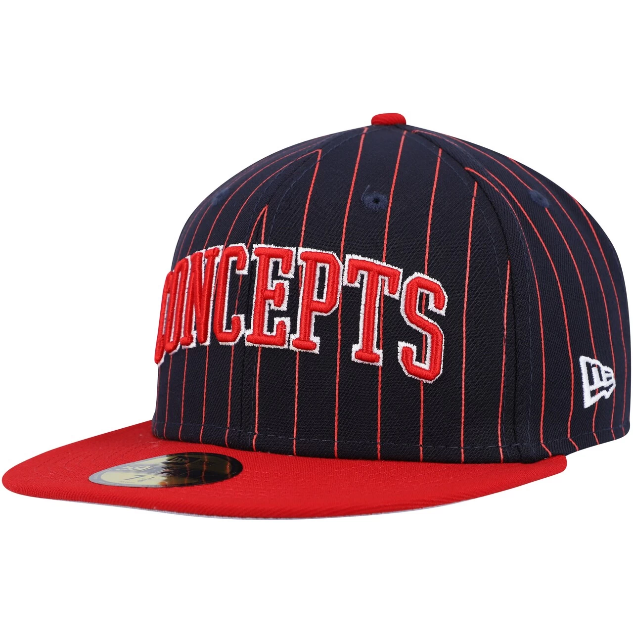 Men's Boston Red Sox New Era Navy Concepts Pinstripe 59FIFTY Fitted Hat - Image 3