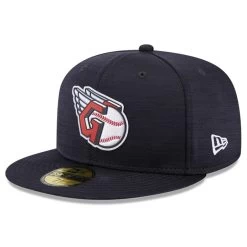 Men's Cleveland Guardians New Era Navy 2023 Clubhouse 59FIFTY Fitted Hat