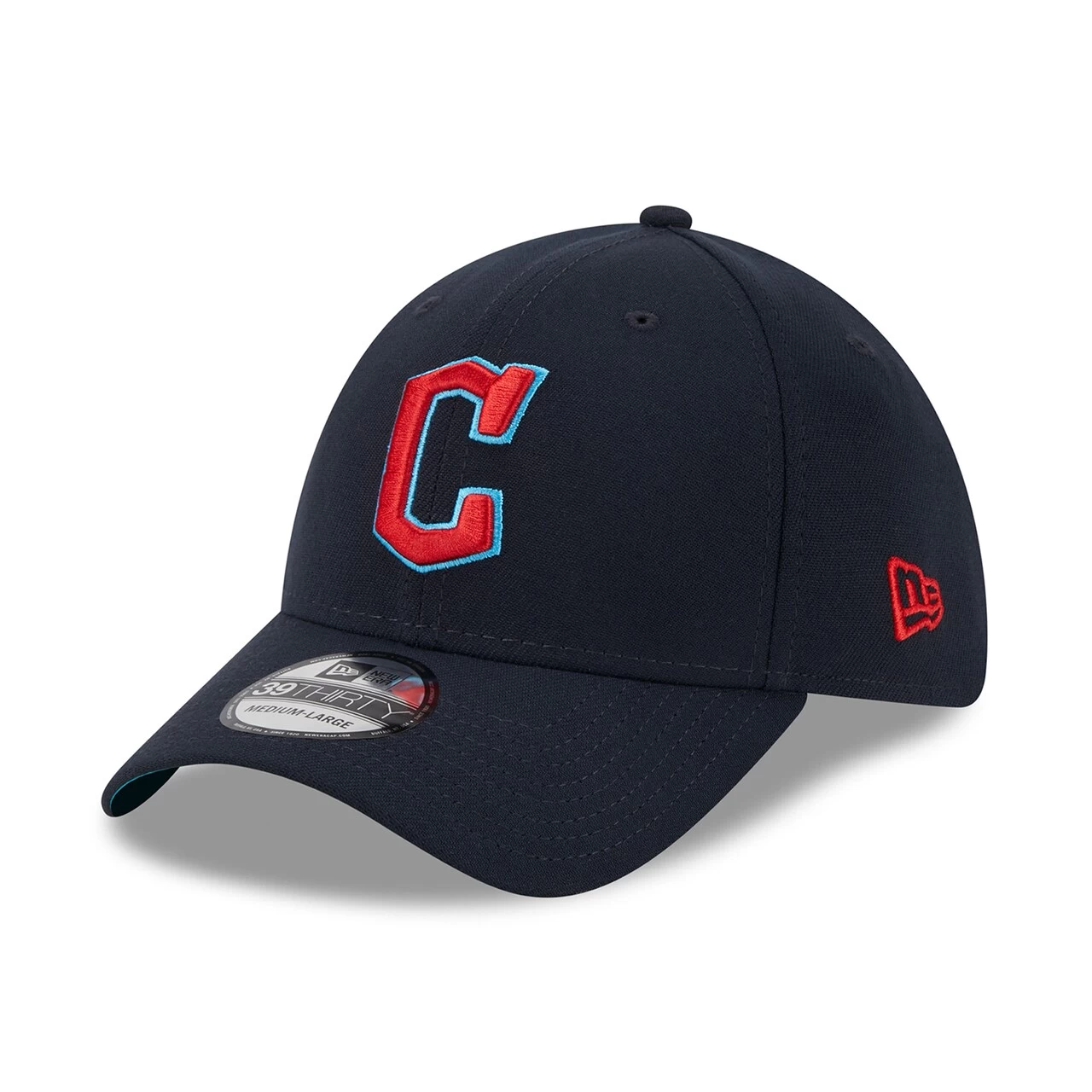 Men's Cleveland Guardians New Era Navy 2023 MLB Father's Day 39THIRTY Flex Hat - Image 3