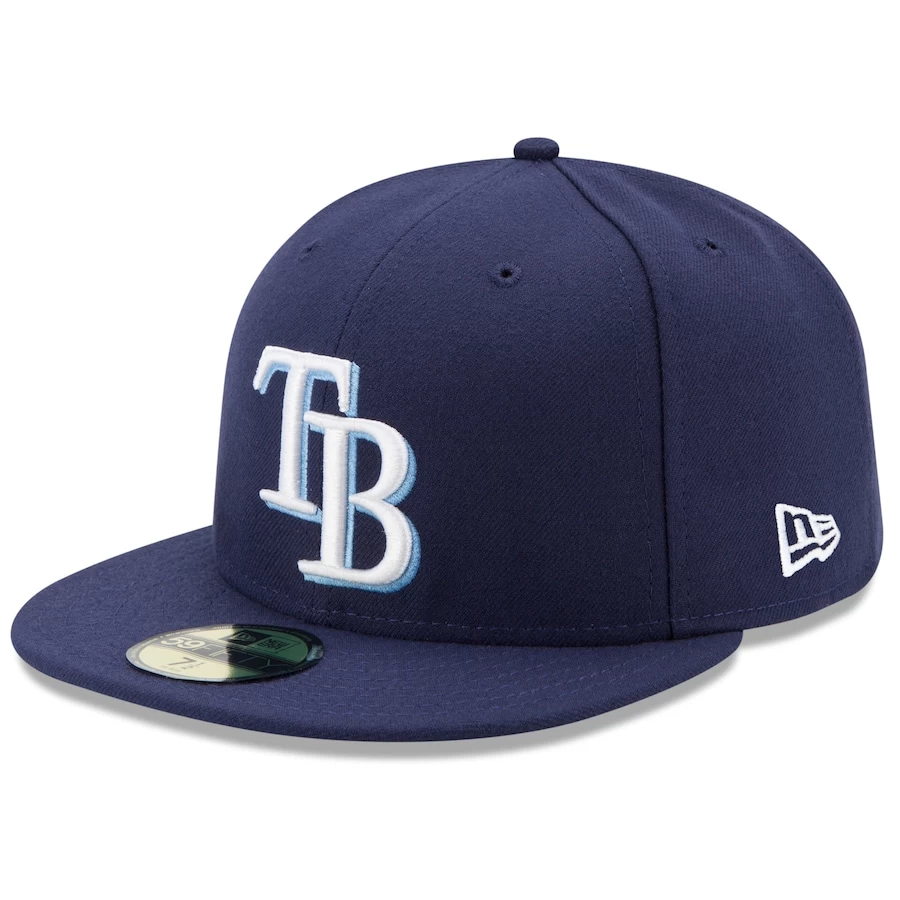 Men's Tampa Bay Rays New Era Navy Game Authentic Collection On-Field 59FIFTY Fitted Hat