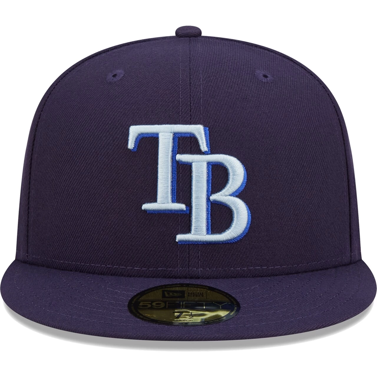 Men's Tampa Bay Rays New Era Navy Monochrome Camo 59FIFTY Fitted Hat - Image 2