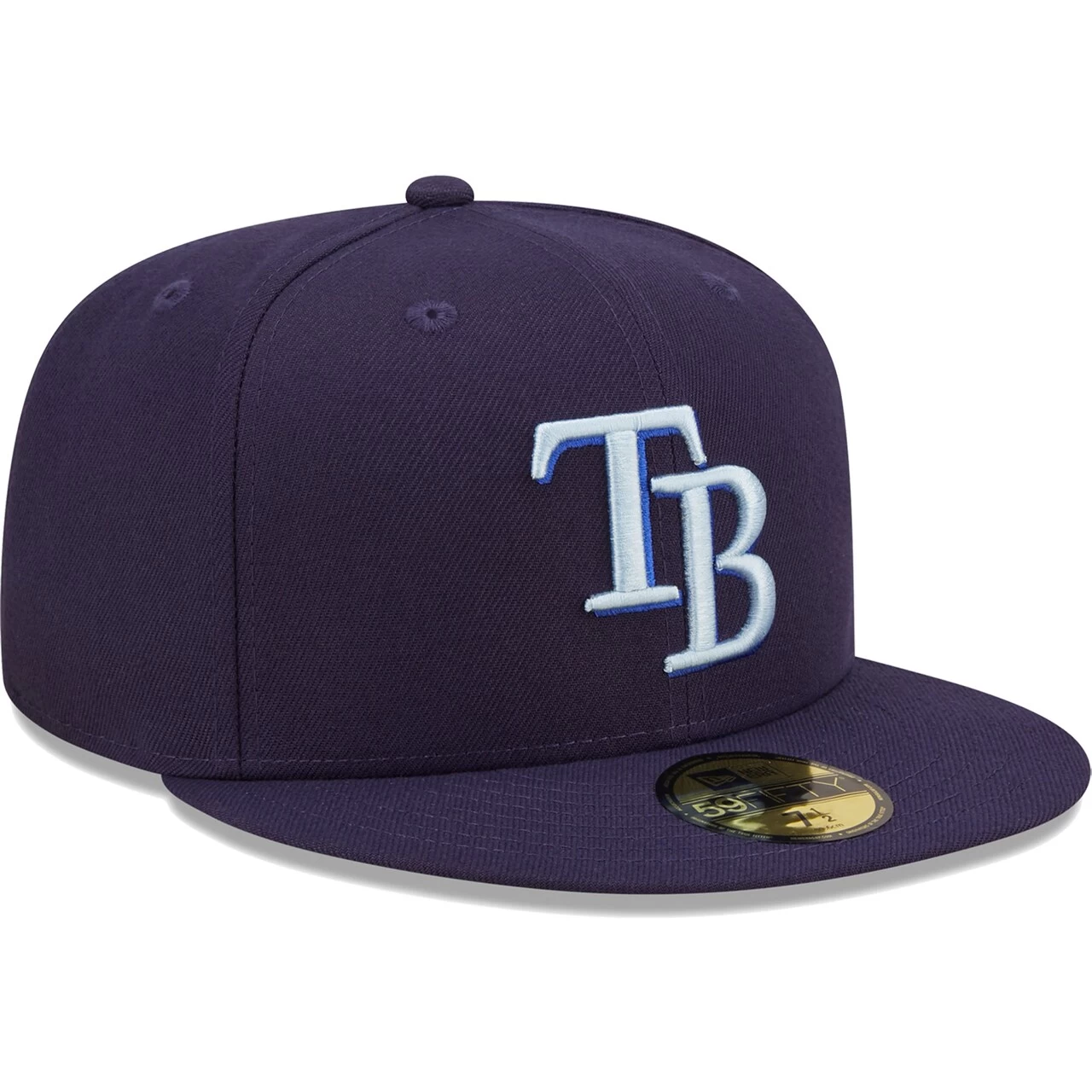 Men's Tampa Bay Rays New Era Navy Monochrome Camo 59FIFTY Fitted Hat - Image 3