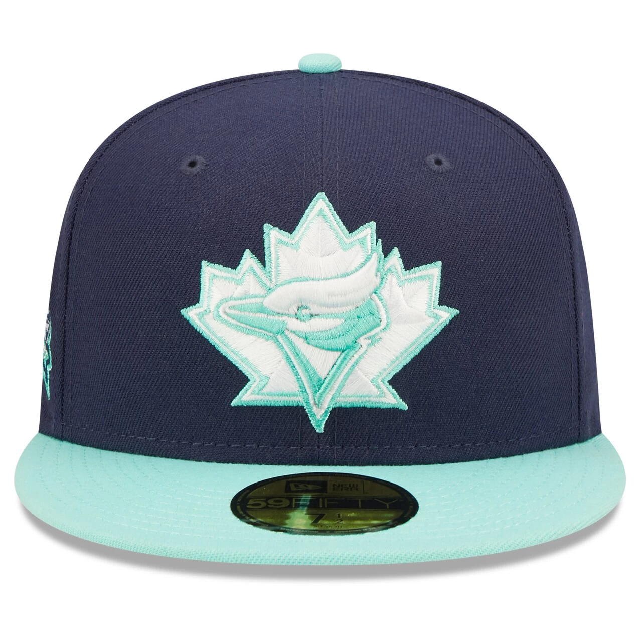 Men's Toronto Blue Jays New Era Navy 25th Anniversary Cooperstown Collection Team UV 59FIFTY Fitted Hat - Image 2