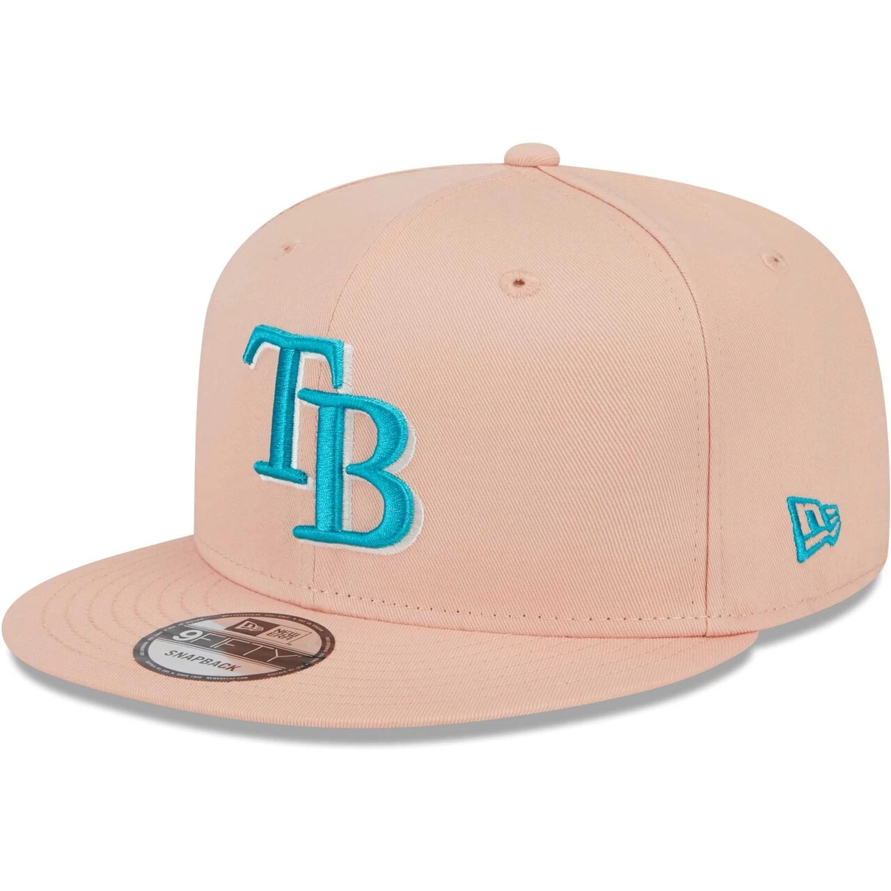 Men's Tampa Bay Rays New Era Pink Sky Aqua Undervisor 9FIFTY Snapback Hat - Image 3