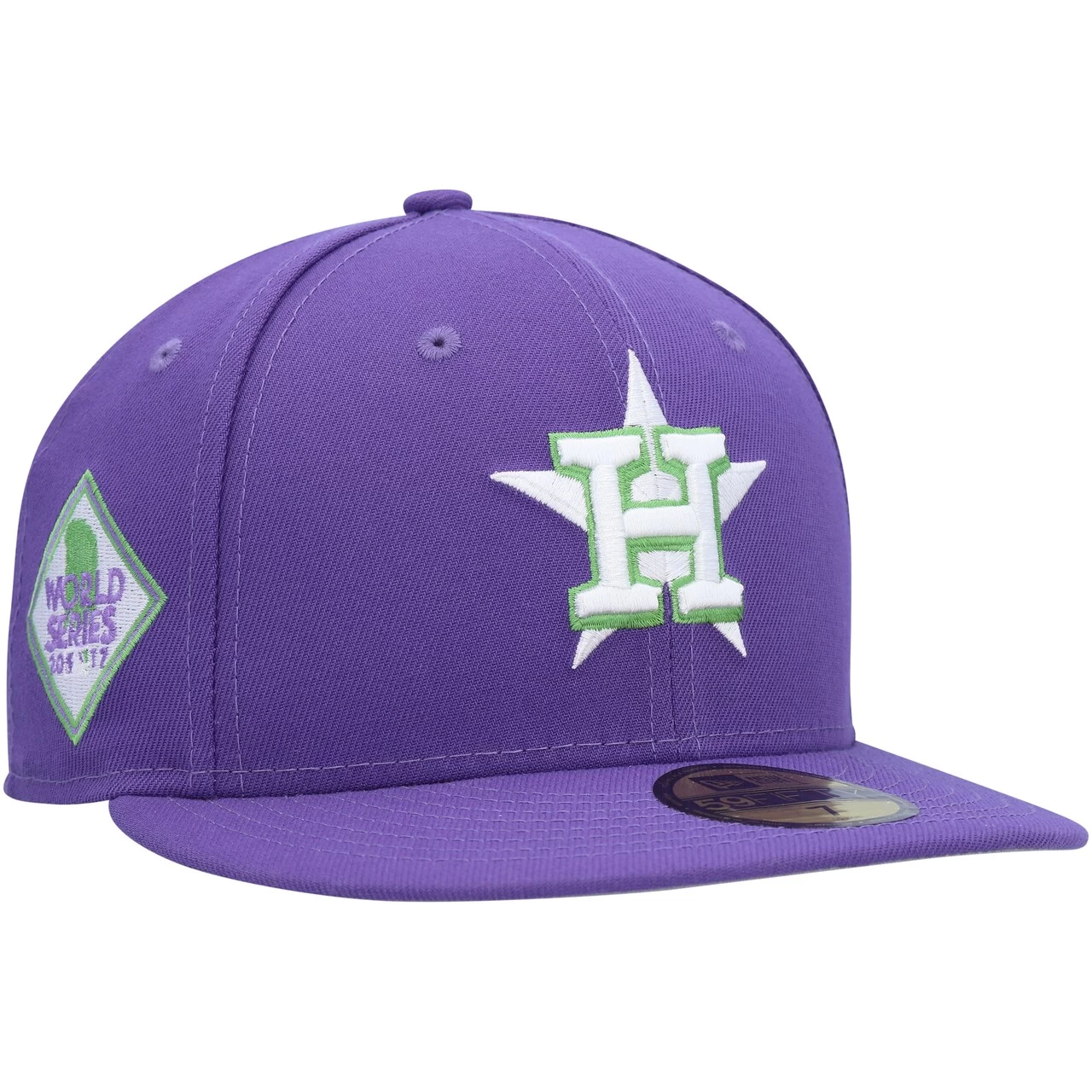 Men's Houston Astros New Era Purple Lime Side Patch 59FIFTY Fitted Hat